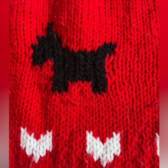 🐾Sweet Handmade Dog sweater with Pom Poms 🐾 - Picture 3 of 4